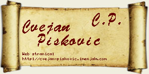 Cvejan Pisković vizit kartica